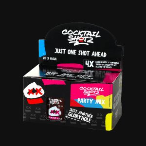 Mixkarton mit vier verschiedenen Sorten in Glas